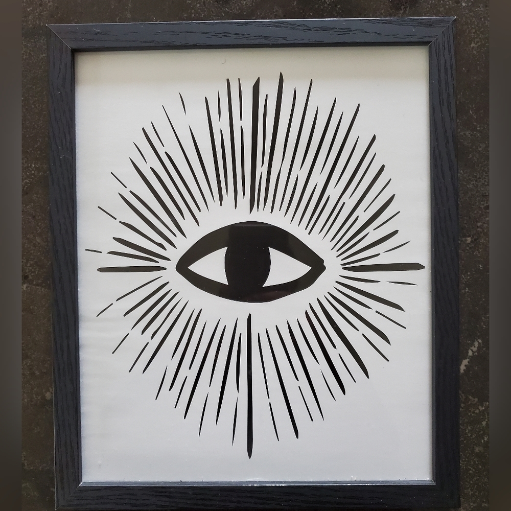 The eye canvas paint